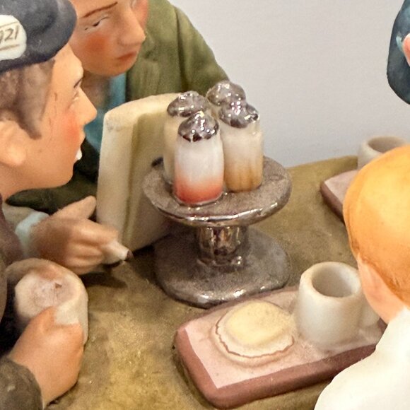 1976 Norman Rockwell GRACE BEFORE MEALS Gorham Figurine Vintage 1951 Post Cover - Picture 12 of 14